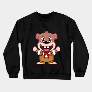 Kawaii Cute Bear illustration Crewneck Sweatshirt